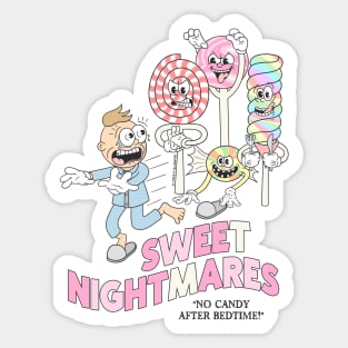 Sweet Nightmares "No Candy After Bedtime!" (color) Sticker